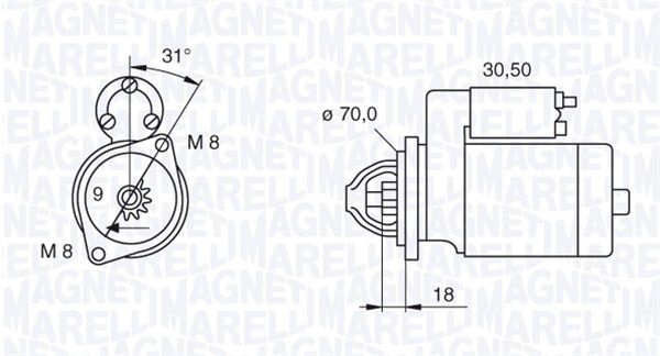 MAGNETI MARELLI Starter 063521060140